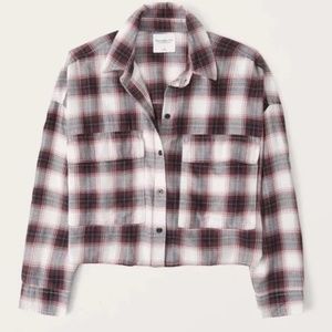 NWT Abercrombie & Fitch 90's Cropped Flannel